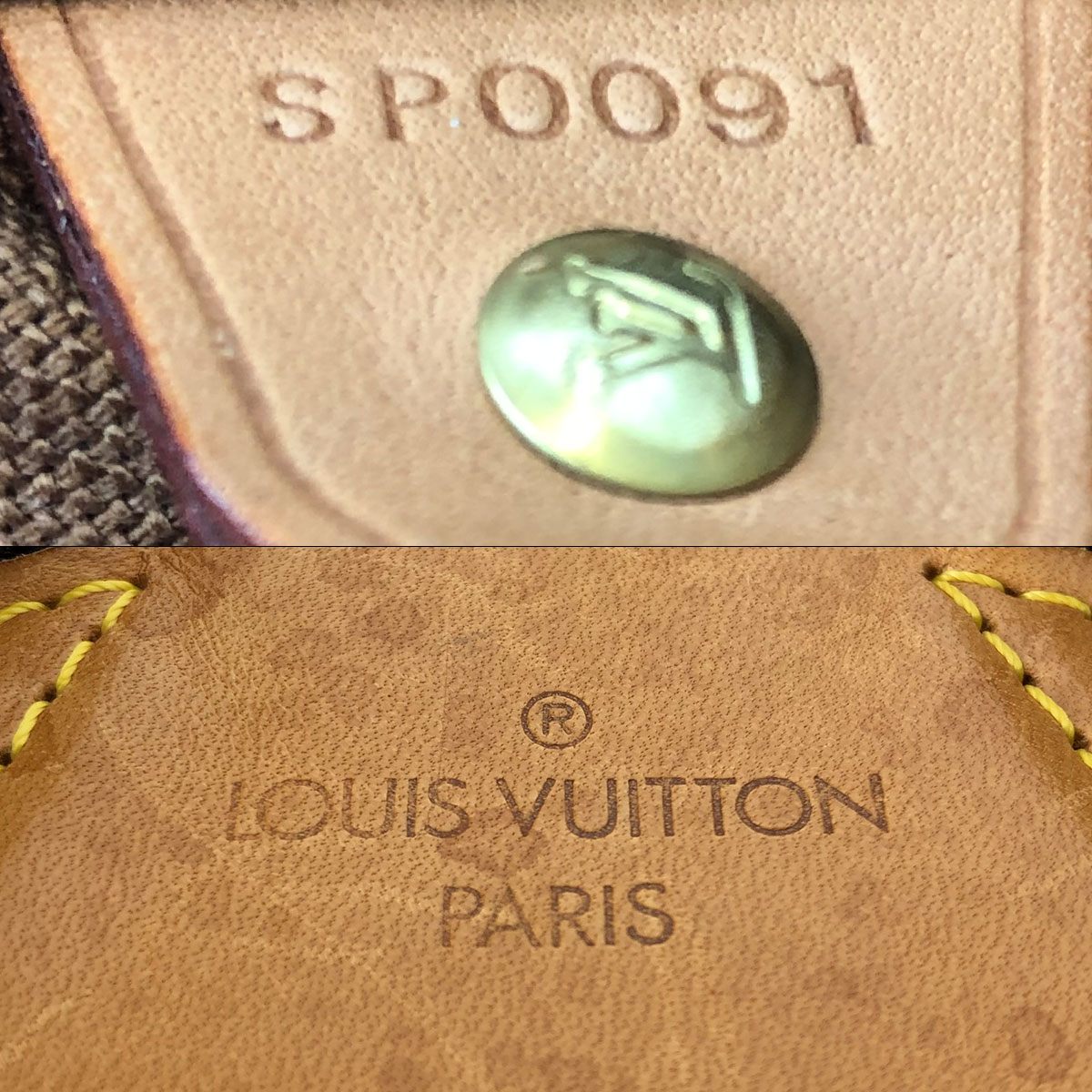 Pre-owned Louis Vuitton M51136/Montsouris MM Monogram Backpack/Daypack