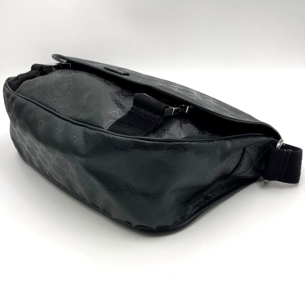 Gucci 201732 Shoulder Bag GG Imprime Black