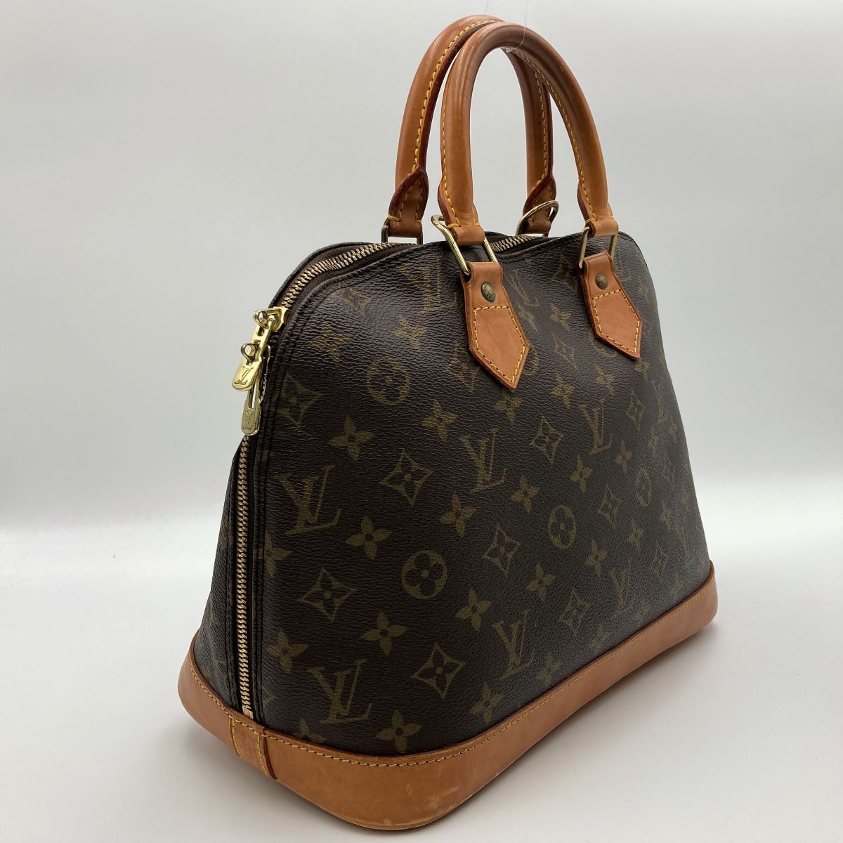 Louis Vuitton M51130 Alma Handbag Monogram Canvas Brown