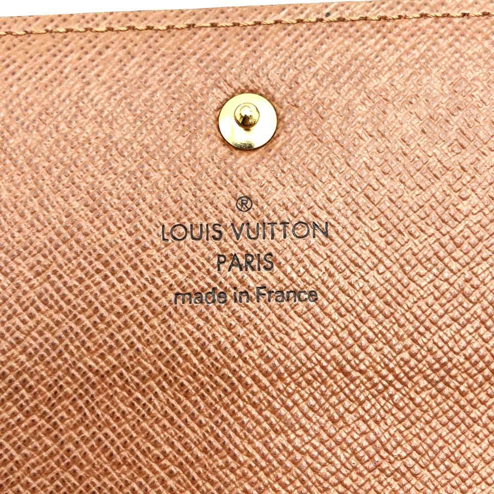 Louis Vuitton Portefeuille International M61217 Long Wallet in Monogram Canvas, Brown