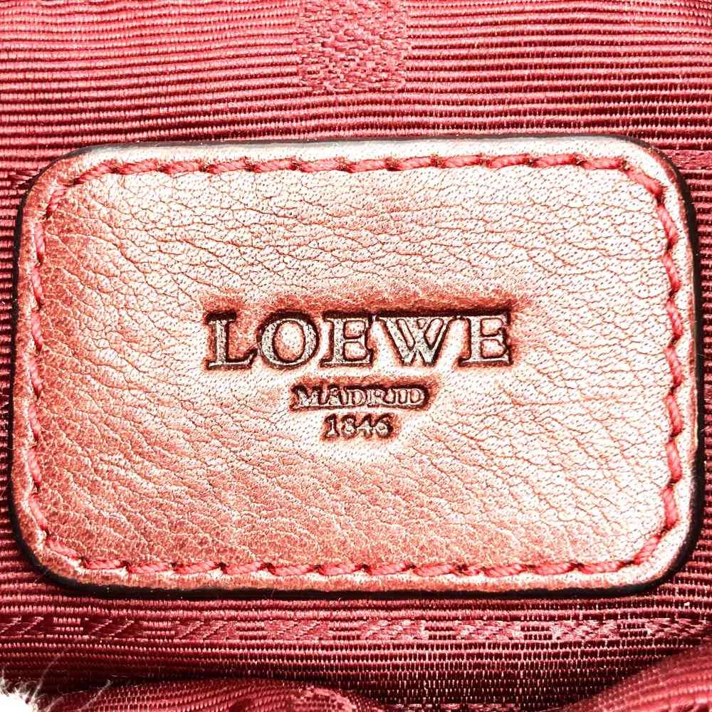 LOEWE Slim Shoulder Bag Heritage Leather Red 061005