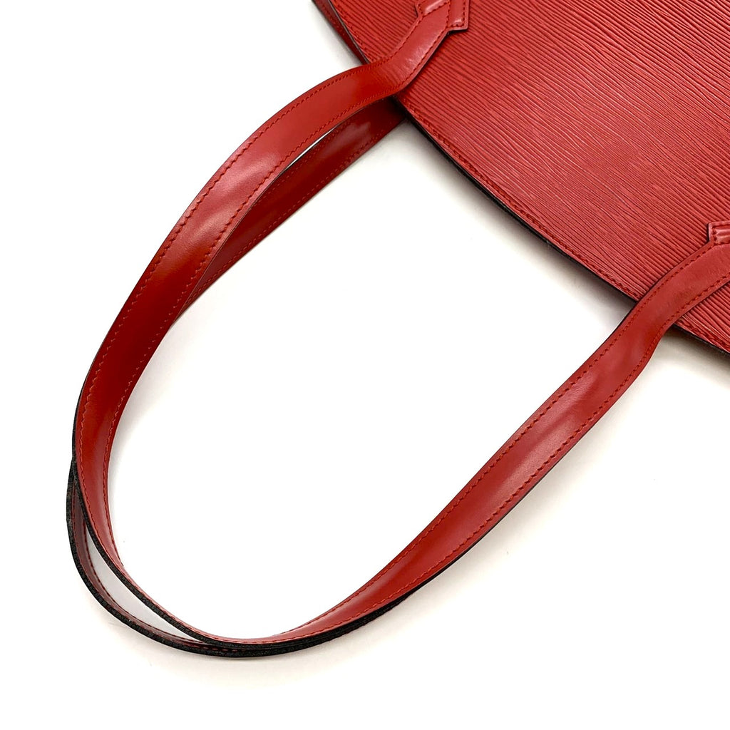 LOUIS VUITTON Saint Jacques PM M52337 Shoulder Bag, Epi Leather, Castilian Red, Women's PRE-OWNED