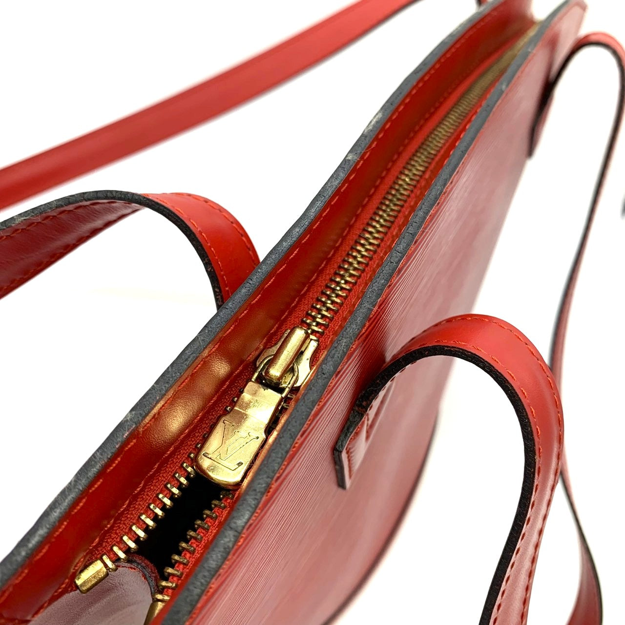 LOUIS VUITTON Saint Jacques PM M52337 Shoulder Bag, Epi Leather, Castilian Red, Women's PRE-OWNED