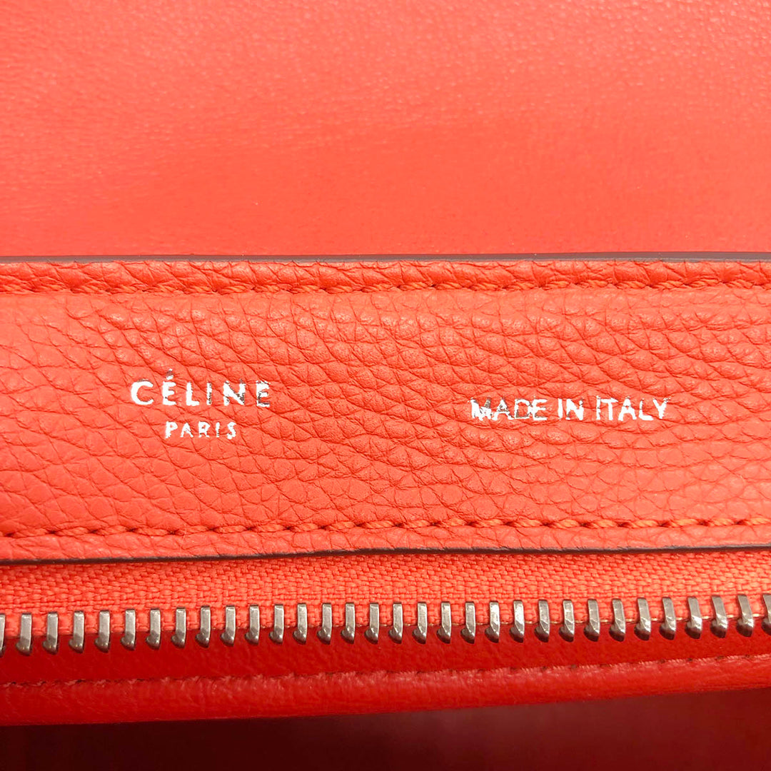 Celine Trapeze 2WAY Handbags Shoulder bags Leather Red