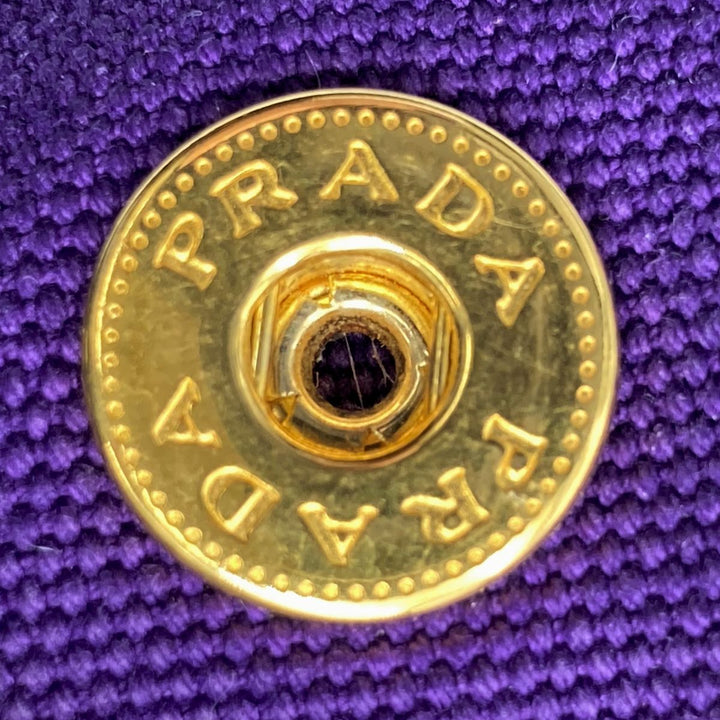 Prada BN1872 Canapa Handbags Denim Purple
