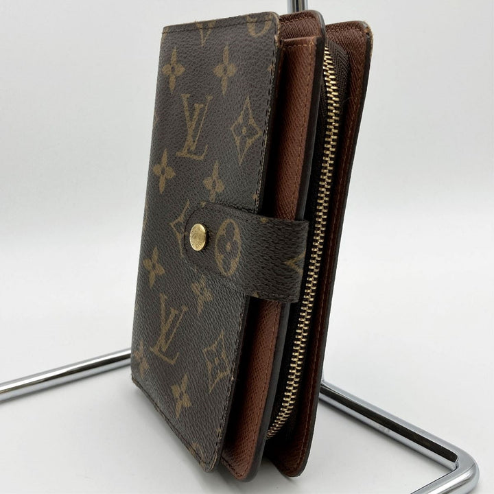 Louis Vuitton M61207 Porto Papier Zip Medium Wallet Monogram