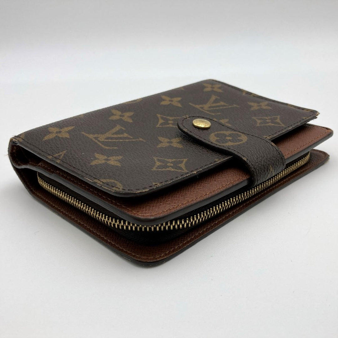 Louis Vuitton M61207 Porto Papier Zip Medium Wallet Monogram