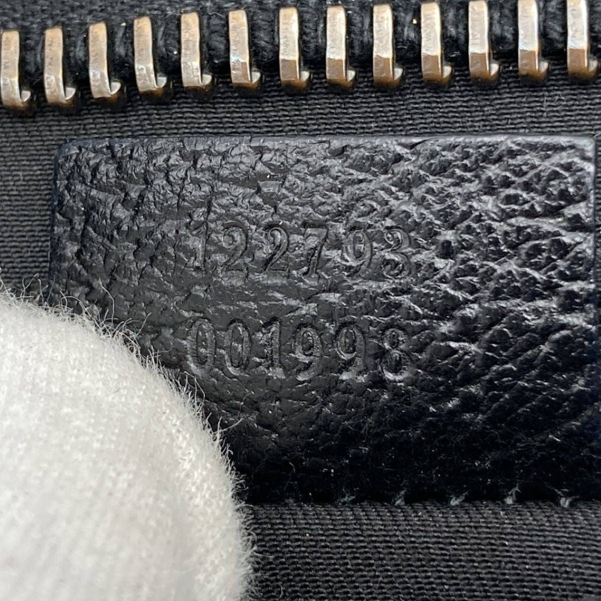 GUCCI 122793 Shoulder Bag, Crossbody Bag, Slim, Black, GG Line, GG Canvas