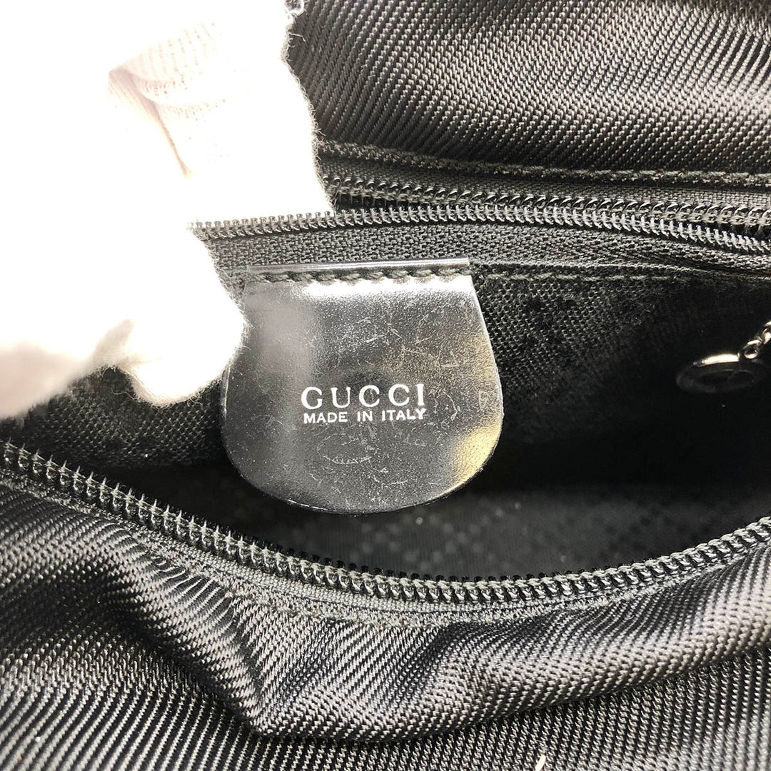 Gucci 000 1014 Bamboo Handbags Black
