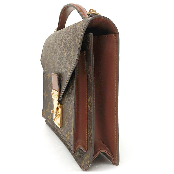 LV/Vuitton M51187 Monogram monogram shoulder bag handbag leather brown and beige width 26cm