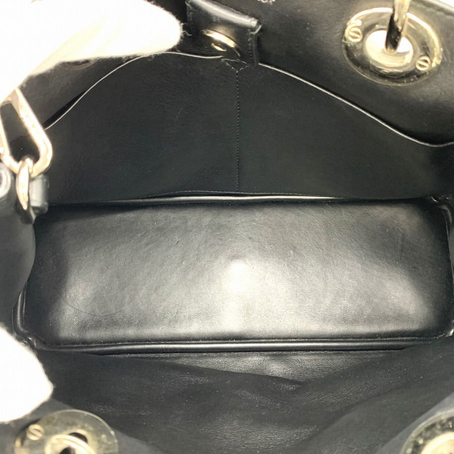 Dior 2016 Cruise Collection Paradise Series Diorissimo Handbag Shoulder Bag in Black Calf Leather for Women