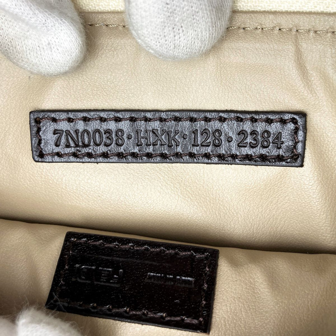 Fendi 7N0038 Pouch Zucchino Beige Pink