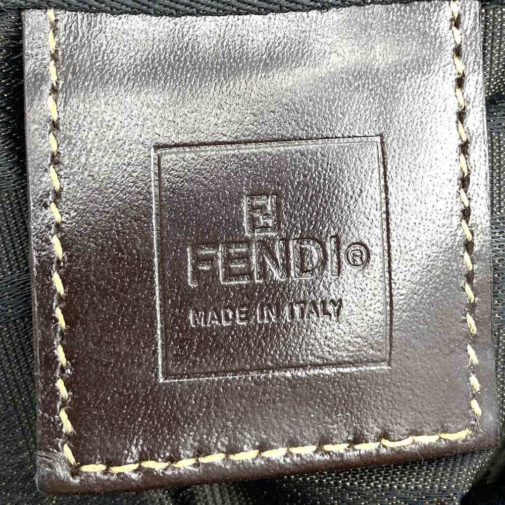 FENDI Zucca Boston bag in brown nylon for men and women
