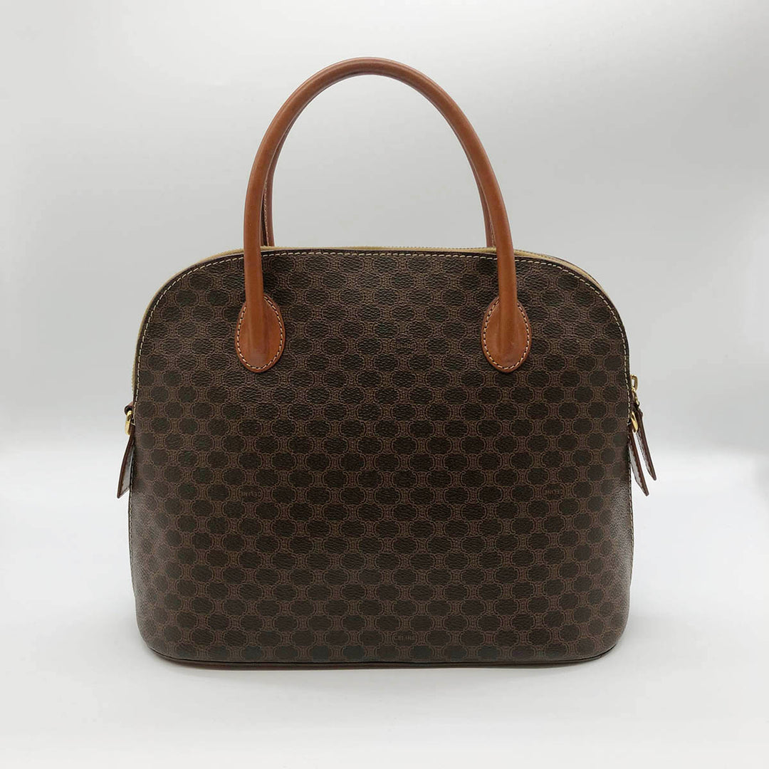 Celine M94 Handbags Macadam PVC×Leather Brown