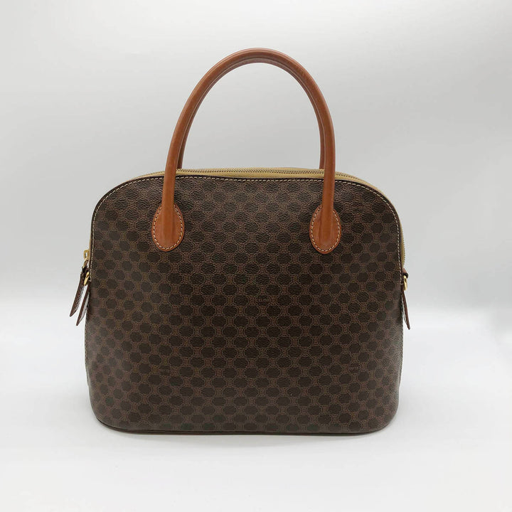 Celine M94 Handbags Macadam PVC×Leather Brown
