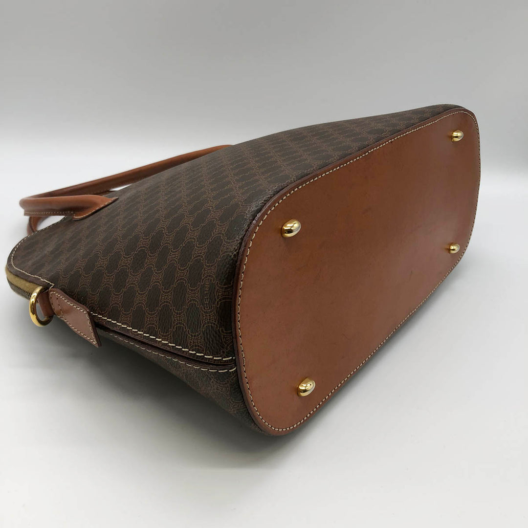 Celine M94 Handbags Macadam PVC×Leather Brown