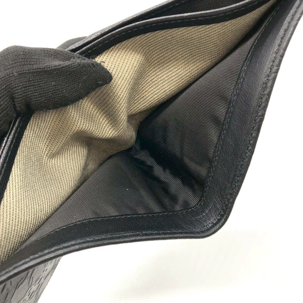 Salvatore Ferragamo Gancini Bi-fold Leather Wallet, Black, for Women and Men