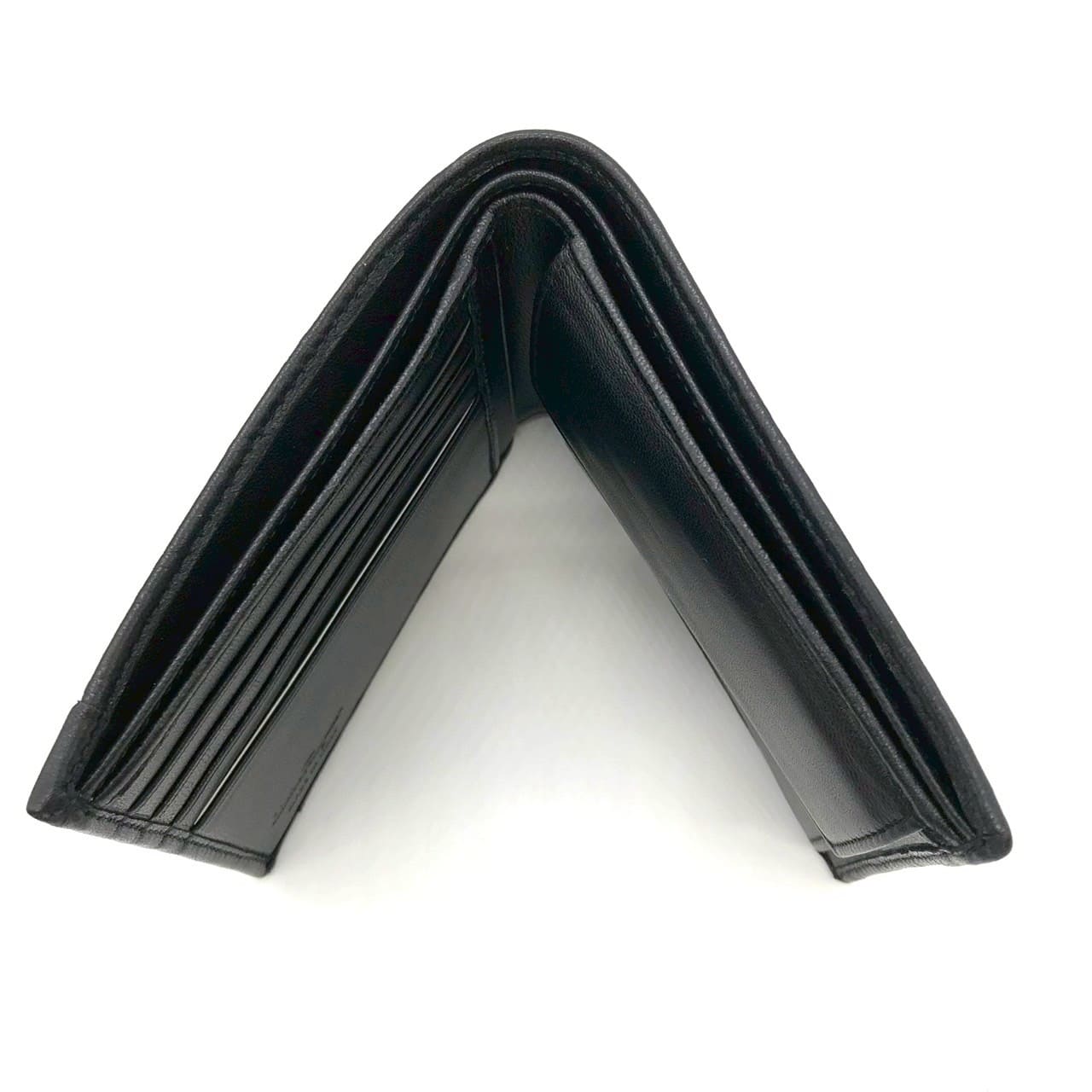 Salvatore Ferragamo Gancini Bi-fold Leather Wallet, Black, for Women and Men