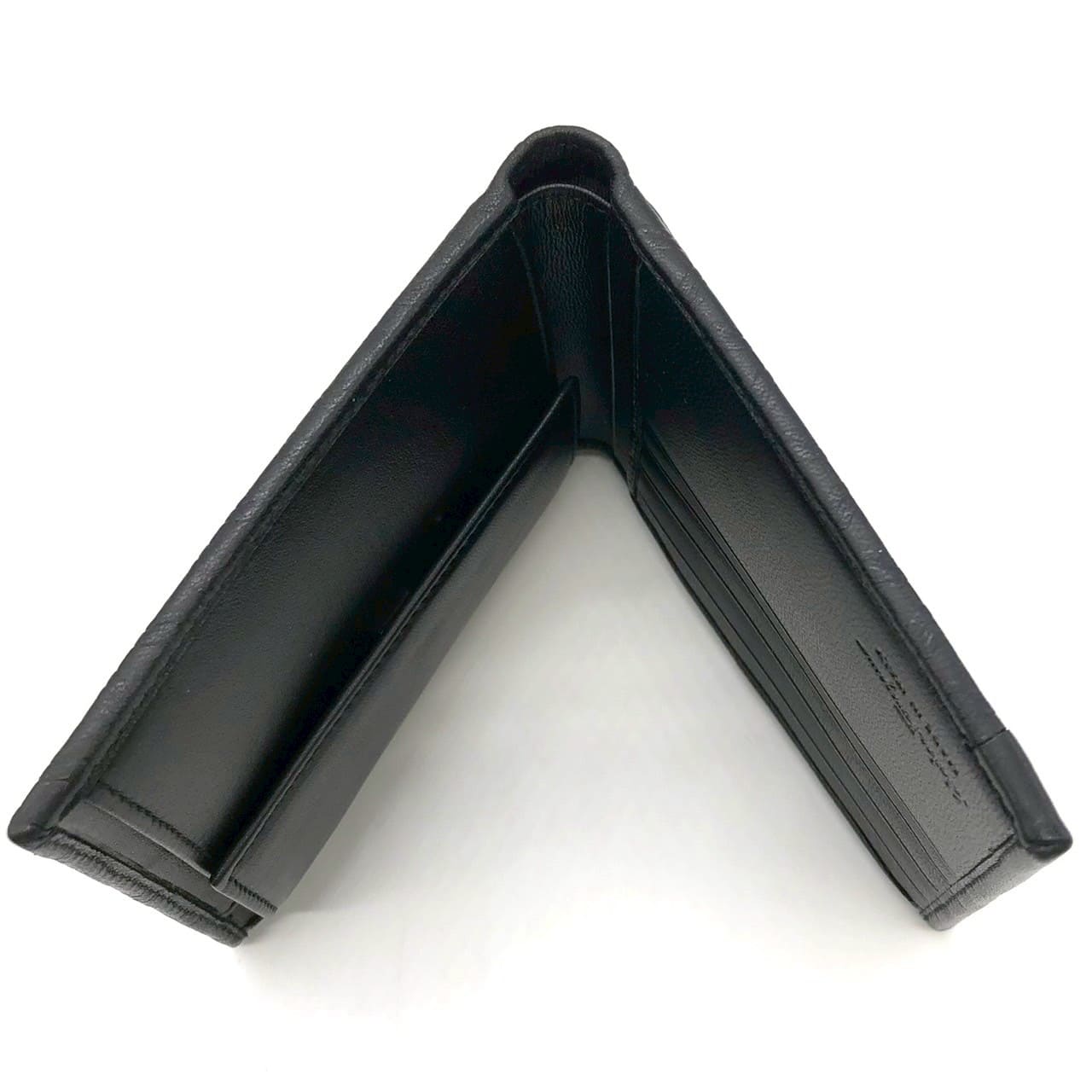 Salvatore Ferragamo Gancini Bi-fold Leather Wallet, Black, for Women and Men