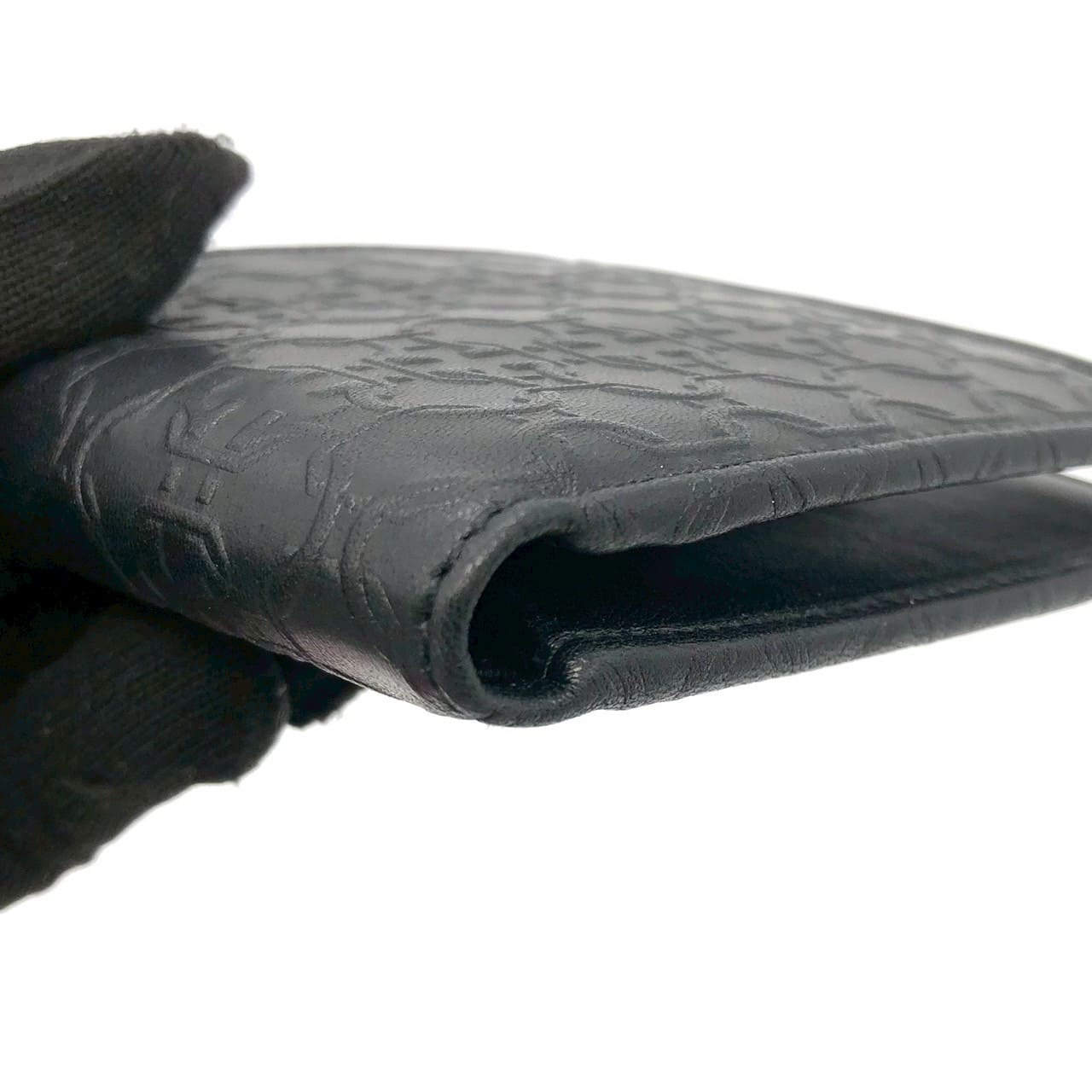 Salvatore Ferragamo Gancini Bi-fold Leather Wallet, Black, for Women and Men