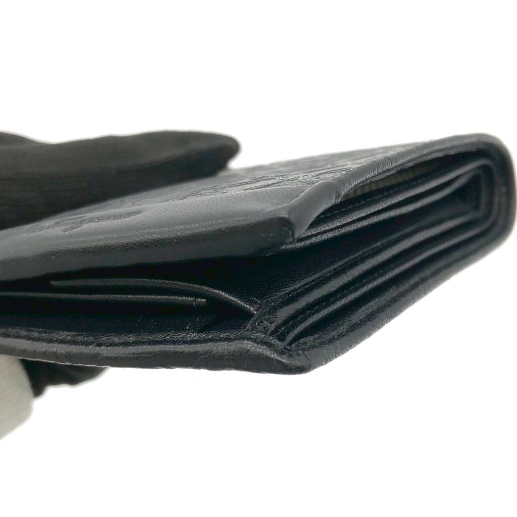 Salvatore Ferragamo Gancini Bi-fold Leather Wallet, Black, for Women and Men