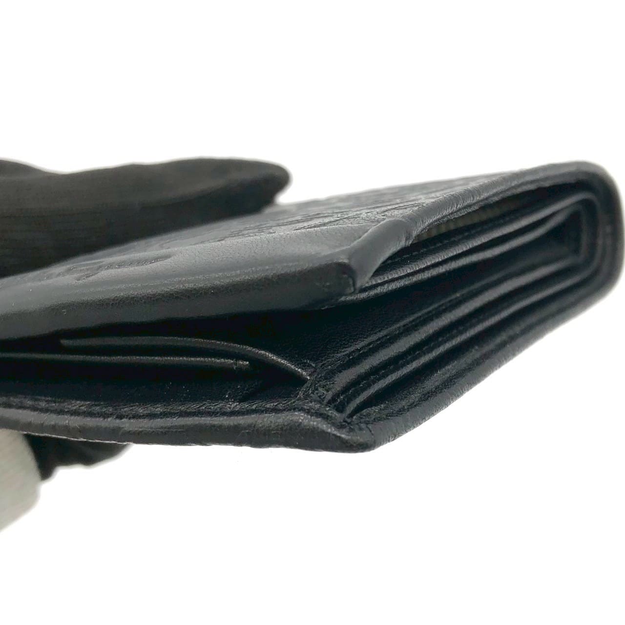 Salvatore Ferragamo Gancini Bi-fold Leather Wallet, Black, for Women and Men