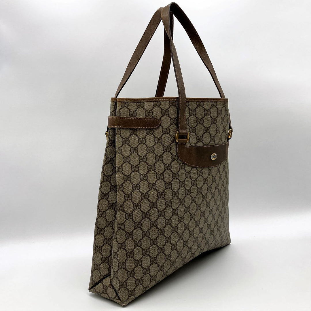 Gucci 39 02 061 GG Supreme Totes Shoulder bags PVC Beige