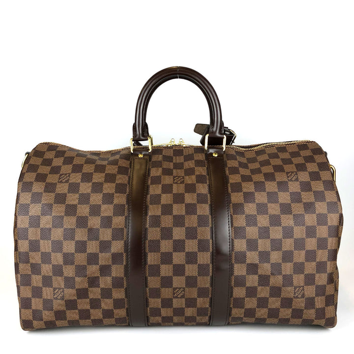 LV Vuitton N41428/Keypole Bandoliere 45 Boston Bag Damier