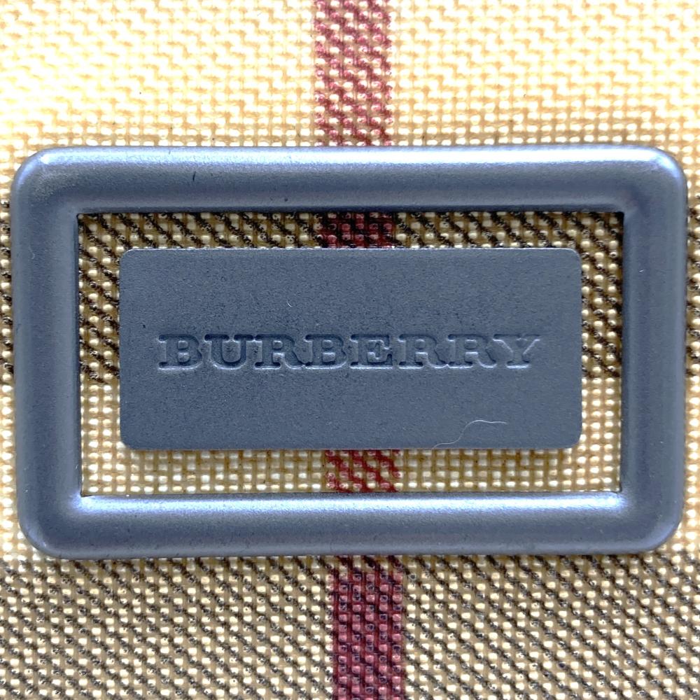 BURBERRY Burberry Tote Bag Handbag Beige Nova Check Nylon Leather Women's