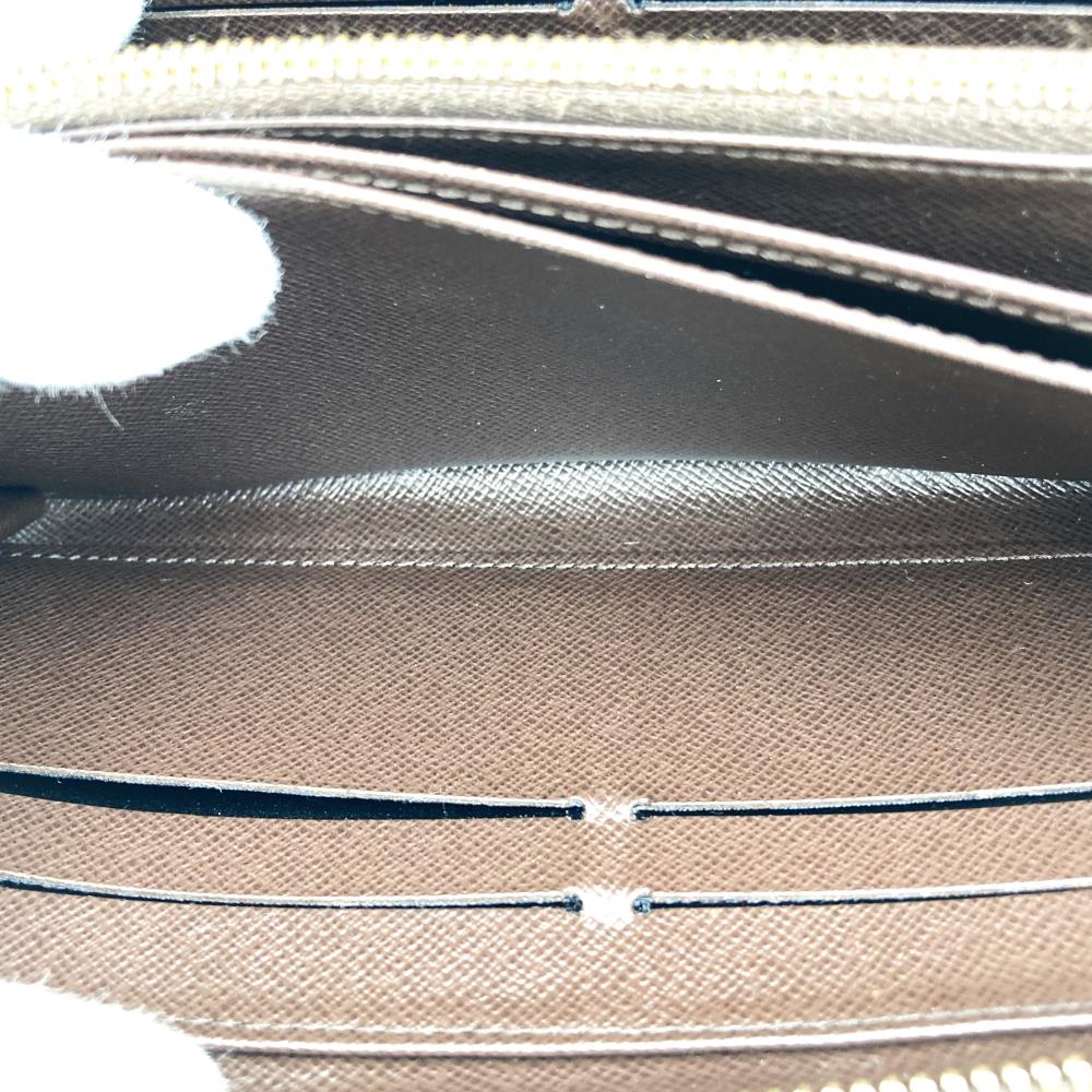 LOUIS VUITTON N60015 Zippy Wallet Land Zip Long Wallet Damier Men's Women's Wallet USED