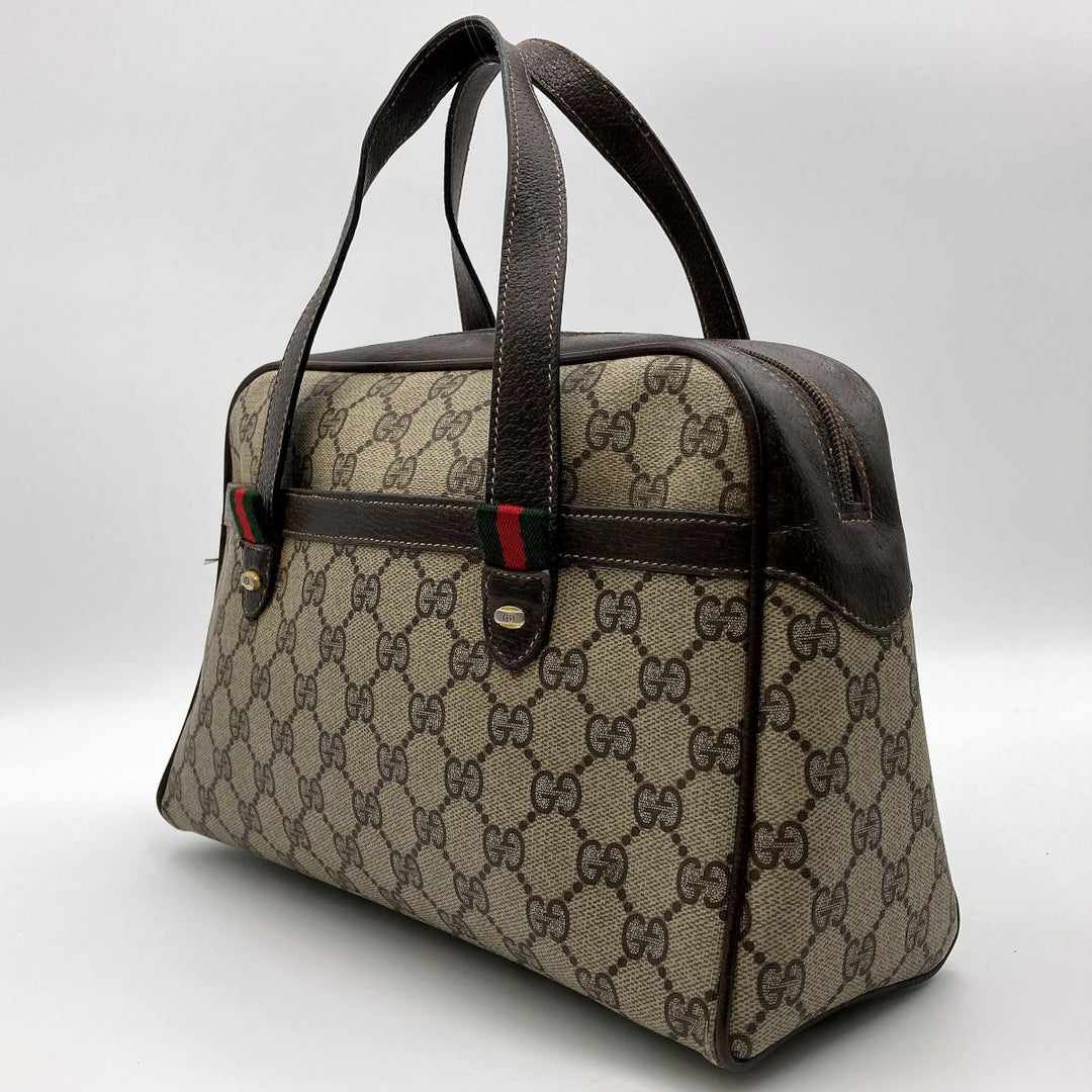 Gucci 39 02 053 GG Supreme Sherry Handbags PVC Brown