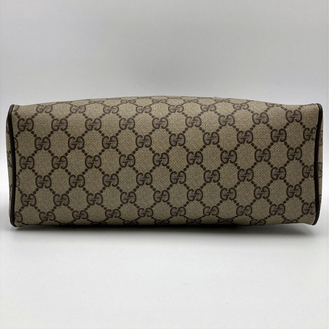 Gucci 39 02 053 GG Supreme Sherry Handbags PVC Brown