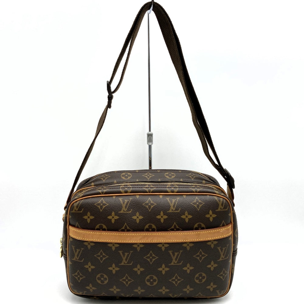 Louis Vuitton M45254 Reporter PM Crossbody Shoulder Bag Brown Monogram Women's LOUIS VUITTON