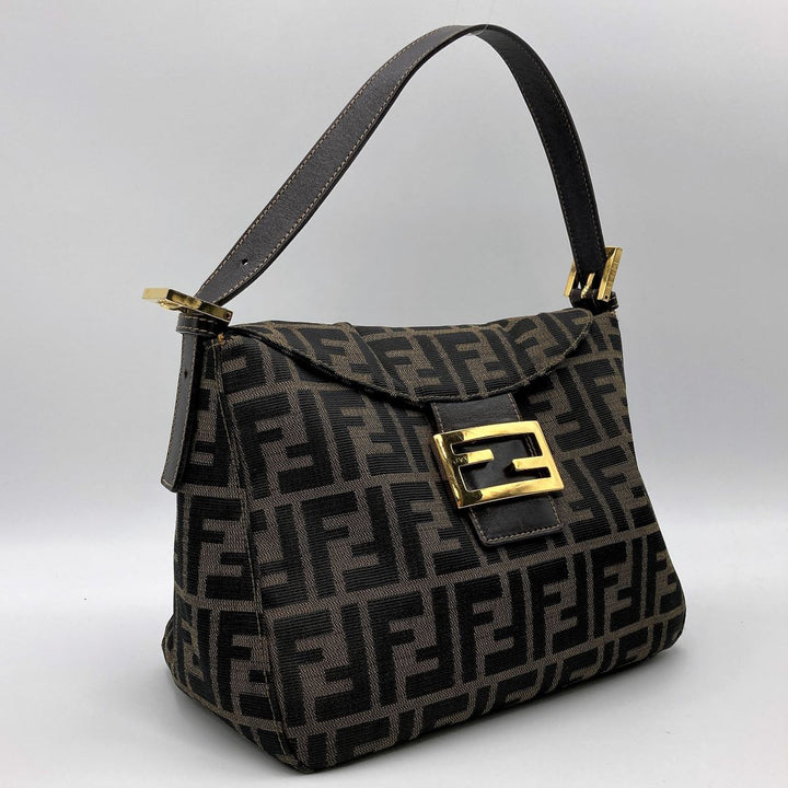 Fendi Mamma bucket Handbags Zucca Brown