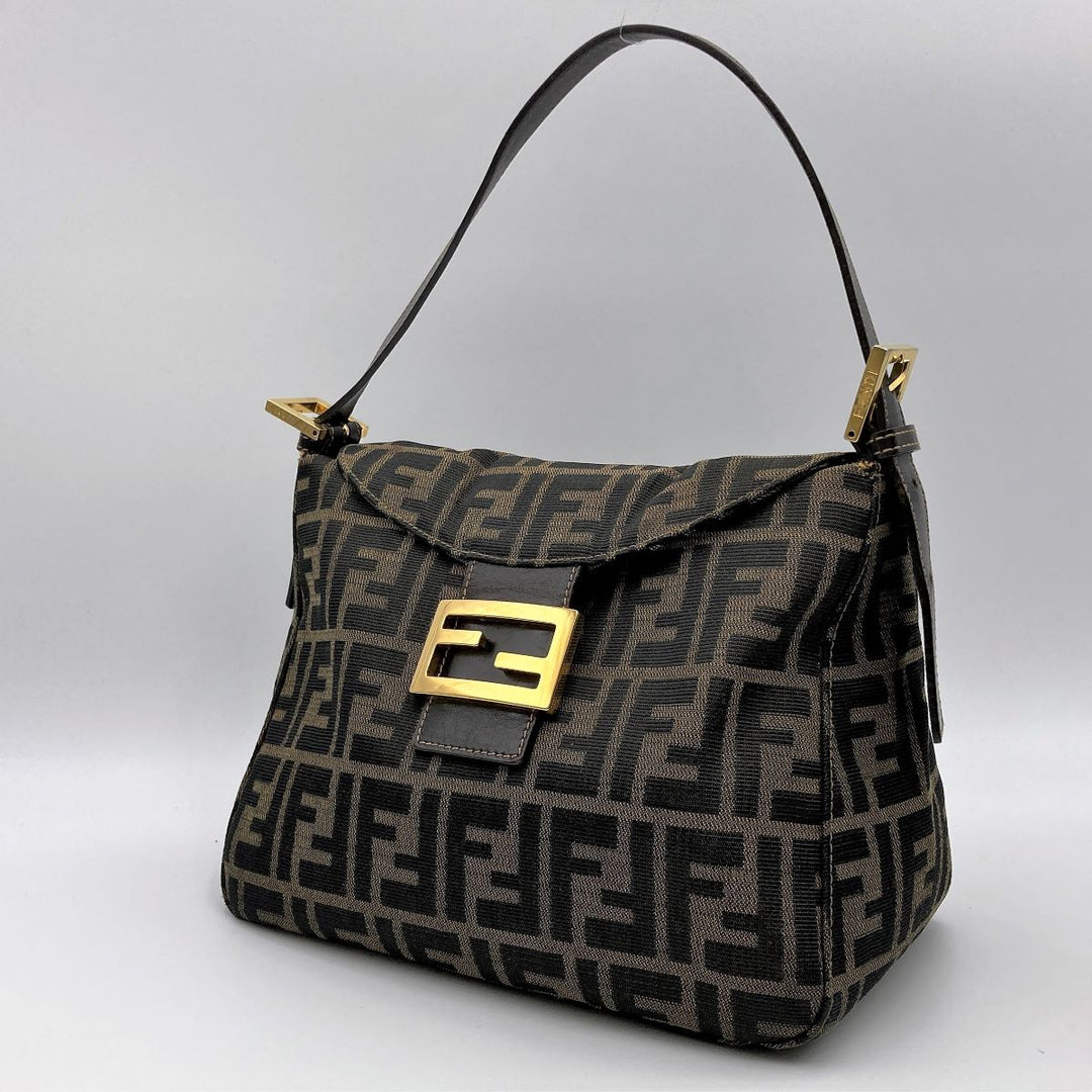 Fendi Mamma bucket Handbags Zucca Brown