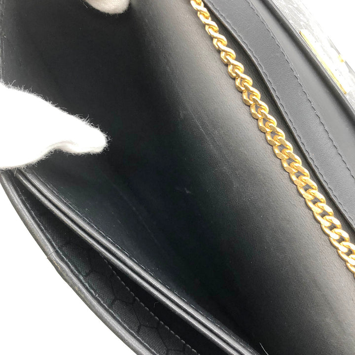 Dior Shoulder bags PVC Honeycomb Gold Chain Black