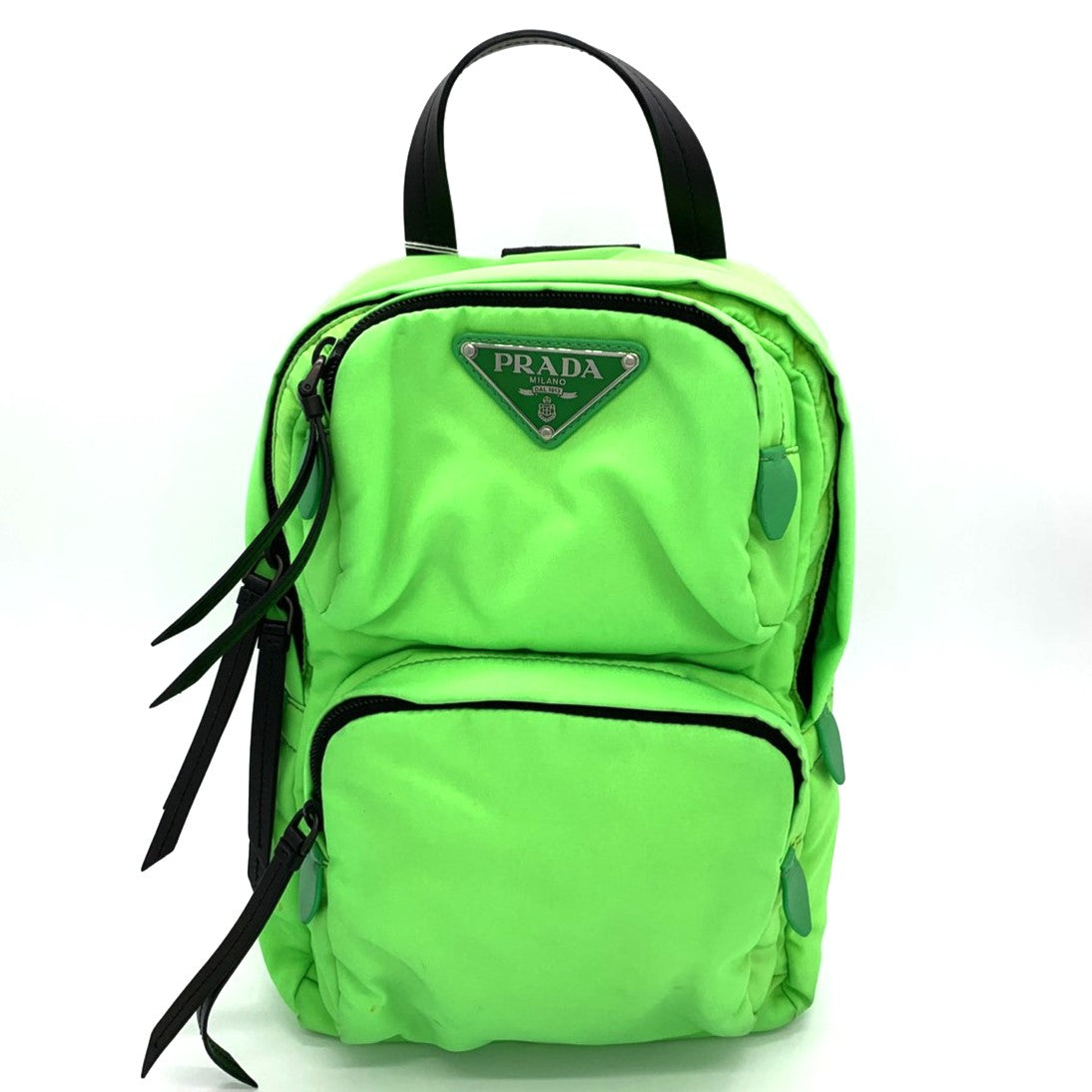 PRADA Prada body bag in fluorescent green nylon for men and women