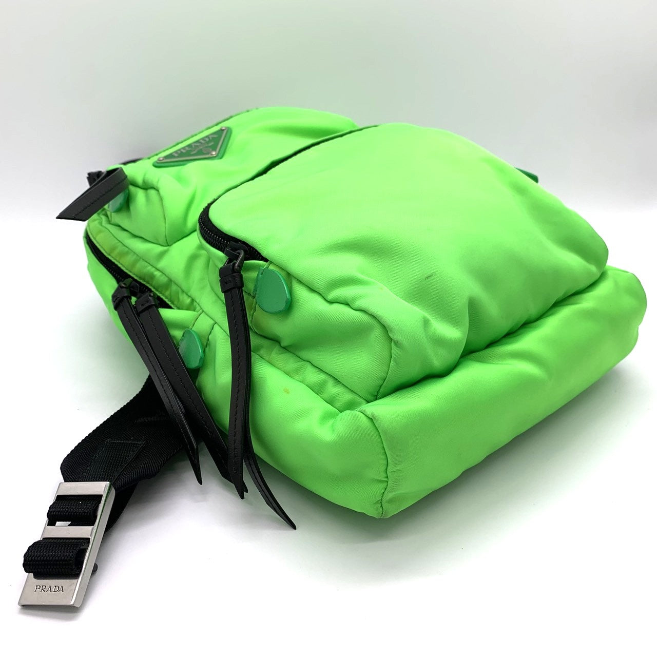 PRADA Prada body bag in fluorescent green nylon for men and women
