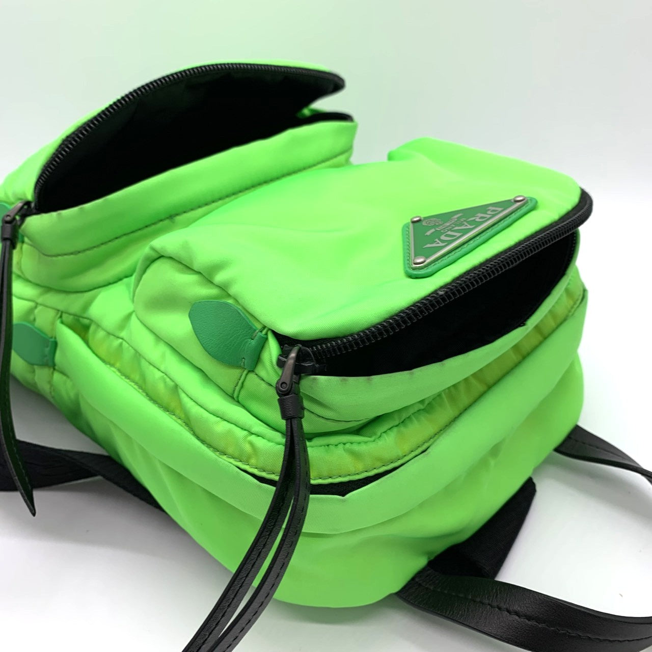 PRADA Prada body bag in fluorescent green nylon for men and women