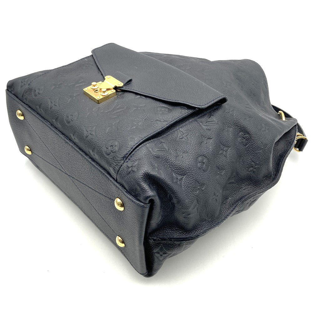 LOUIS VUITTON M40808 Empreinte Metis Handbag Black Monogram Empreinte Used