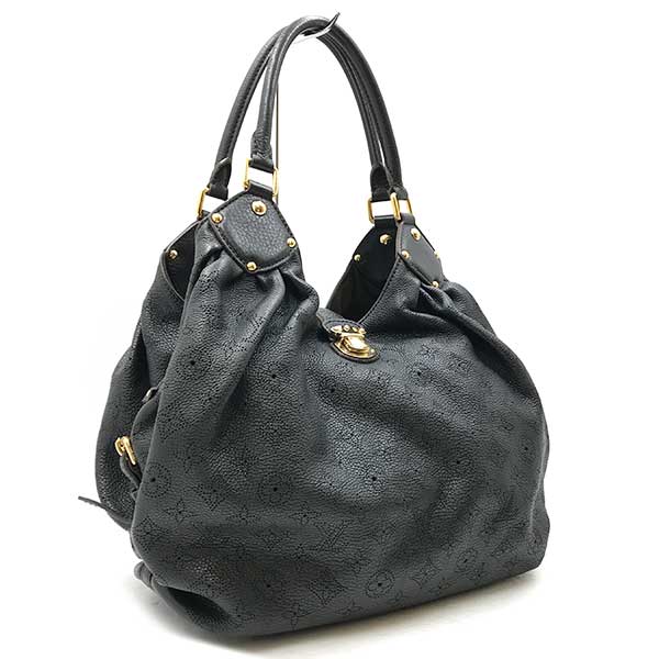 Louis Vuitton M95547 Monogram Mahina XL Shoulder bags Leather Black