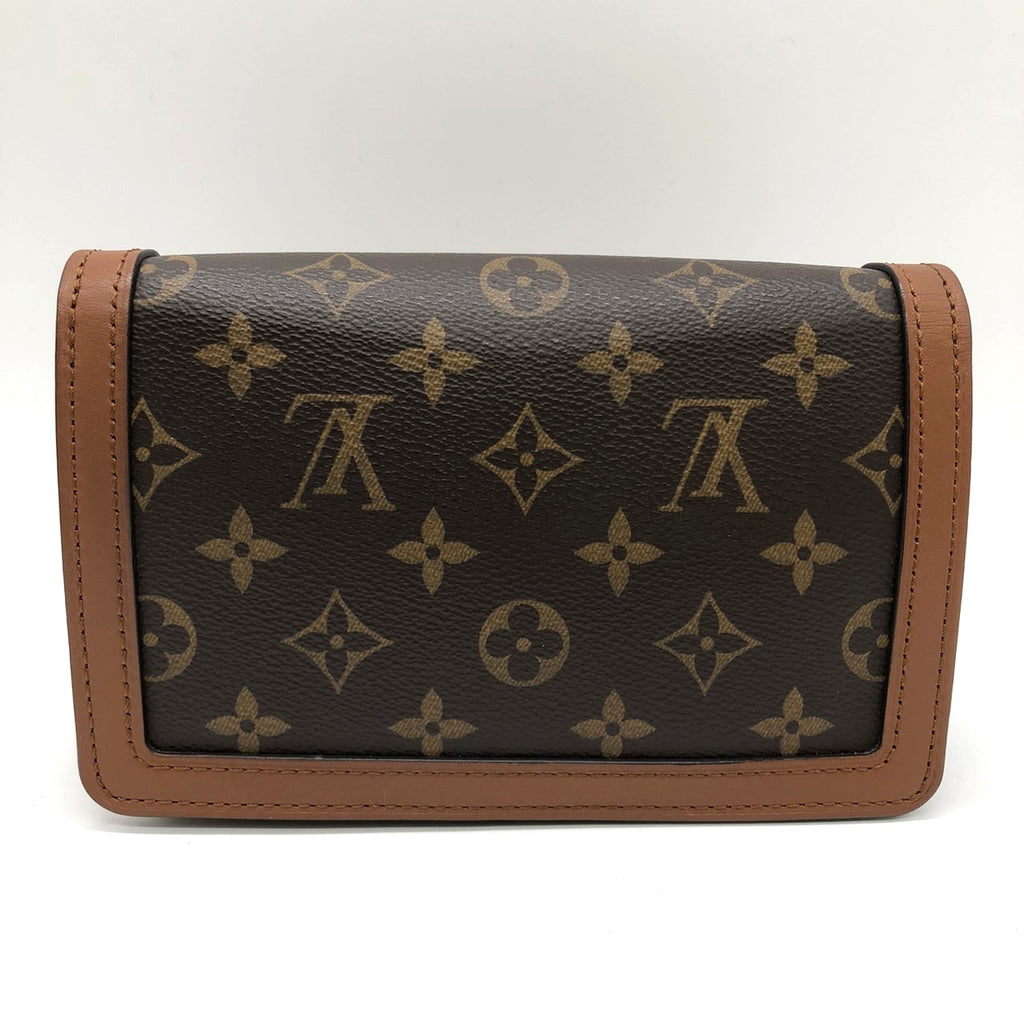 LOUIS VUITTON M44586 Monogram Reverse Bum Bag, Brown, for Men and Women