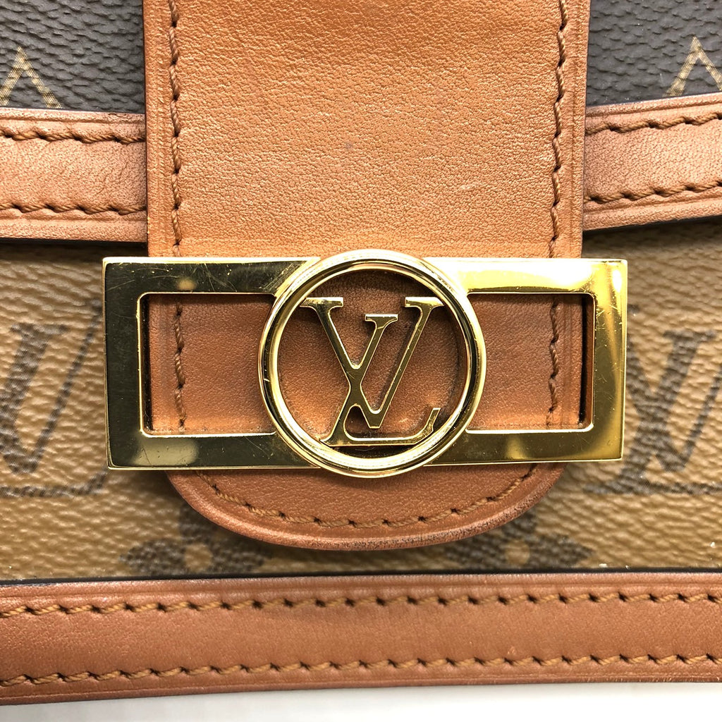 LOUIS VUITTON M44586 Monogram Reverse Bum Bag, Brown, for Men and Women