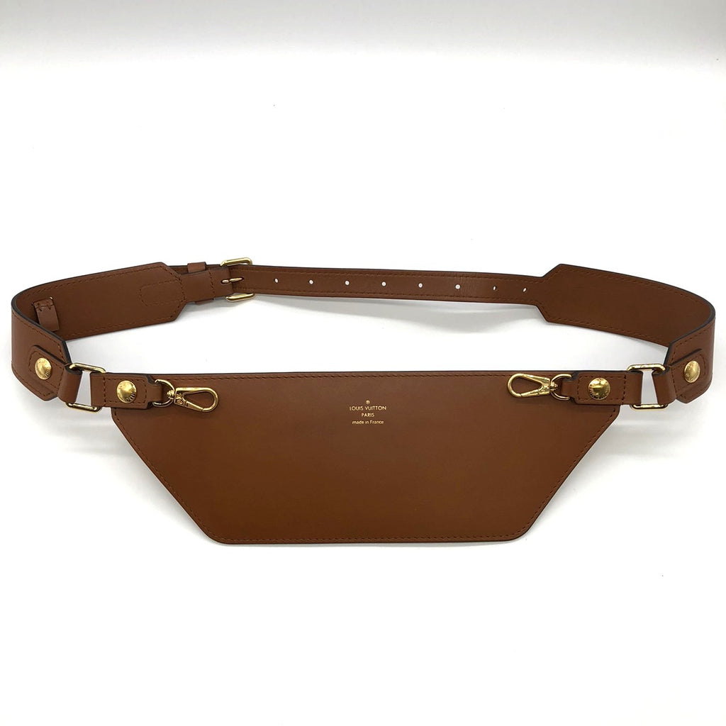 LOUIS VUITTON M44586 Monogram Reverse Bum Bag, Brown, for Men and Women