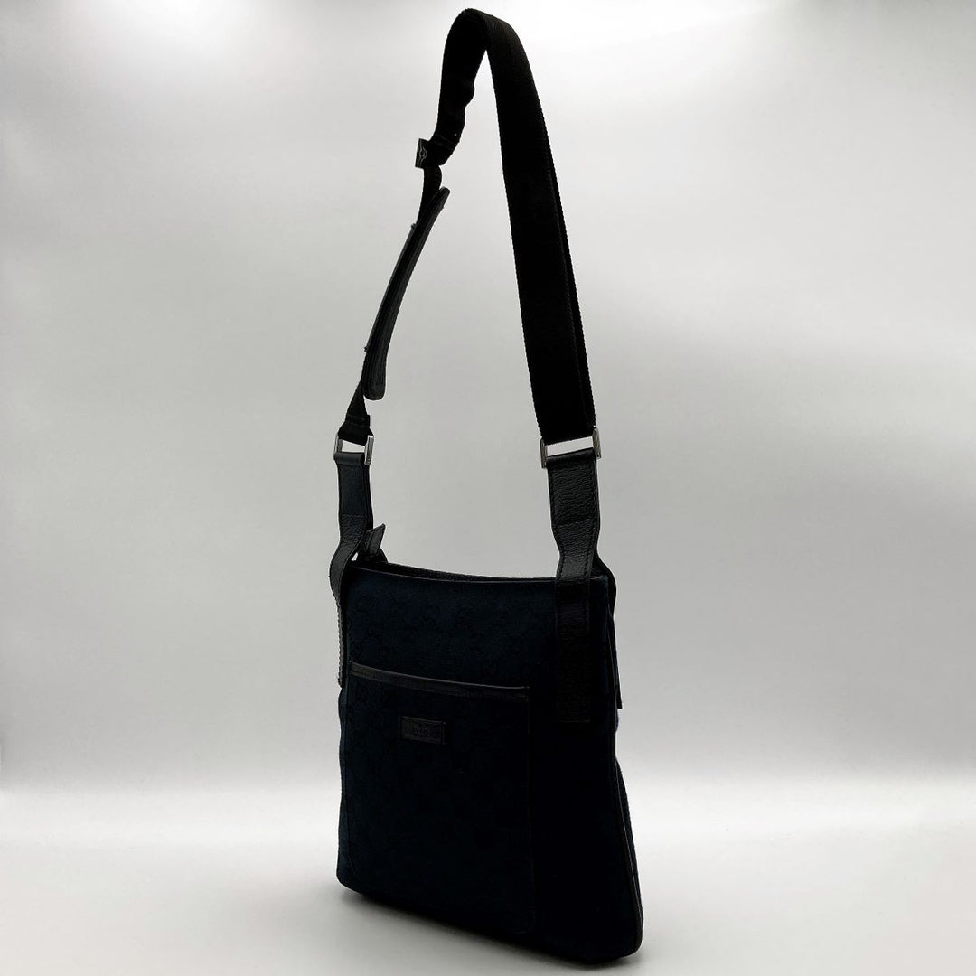 GUCCI/Gucci 122793 GG Shoulder bags Canvas Black