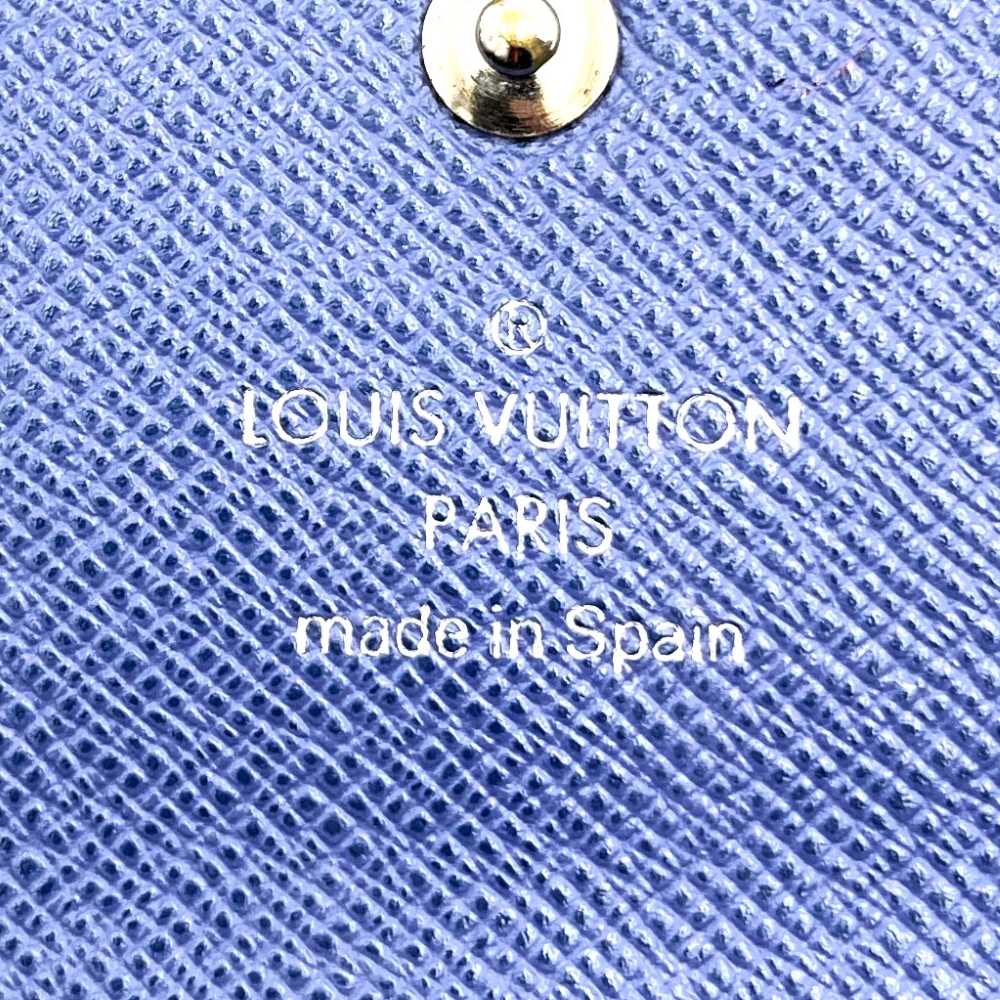 Excellent condition LOUIS VUITTON Portefeuille Sarah (older model) M60324 long wallet, navy Epi leather, women's/men's, vintage.