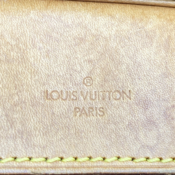 LV M47270/ Bowling Vanity (Deauville) Handbag, Monogram Brown
