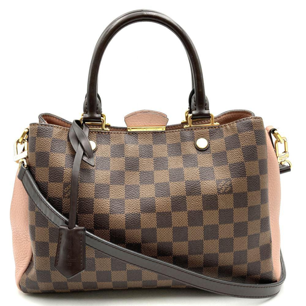 LOUIS VUITTON Brittany Handbag, Crossbody Shoulder Bag, 2-Way, Damier Brown, Women's, N41674, Louis Vuitton