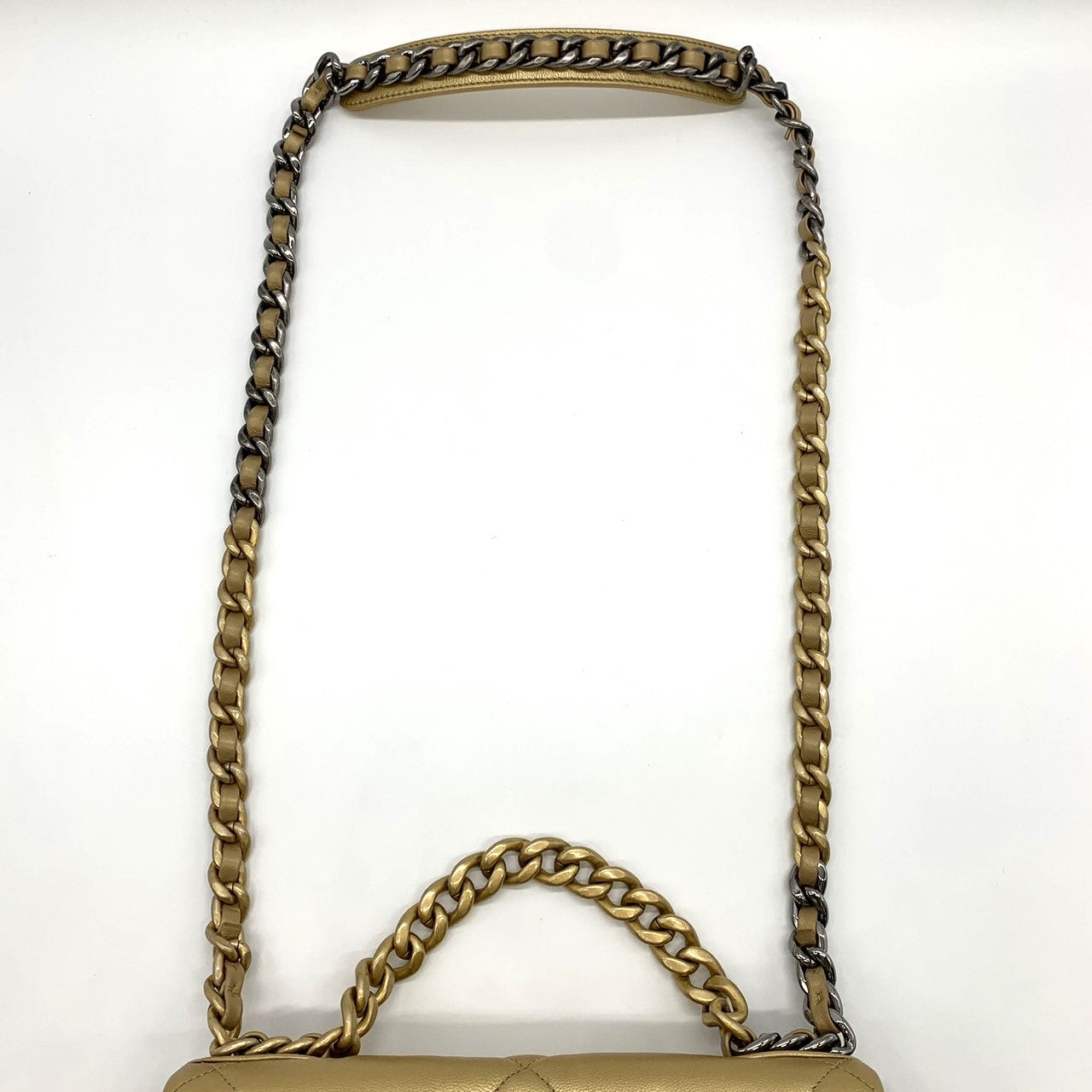 CHANEL19 Chanel Dixneuf Medium Size Maxi Matelassé Chain Shoulder Bag Handbag 2-way Women's PRE-OWNED