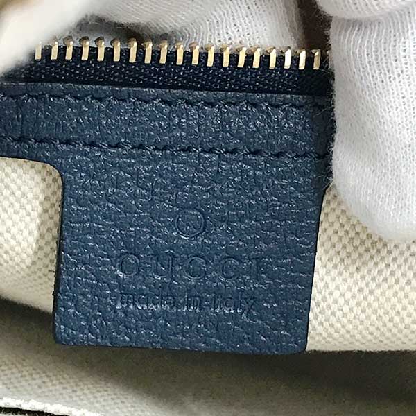 Gucci 550152 New Jackie Flora shoulder bag navy blue one shoulder